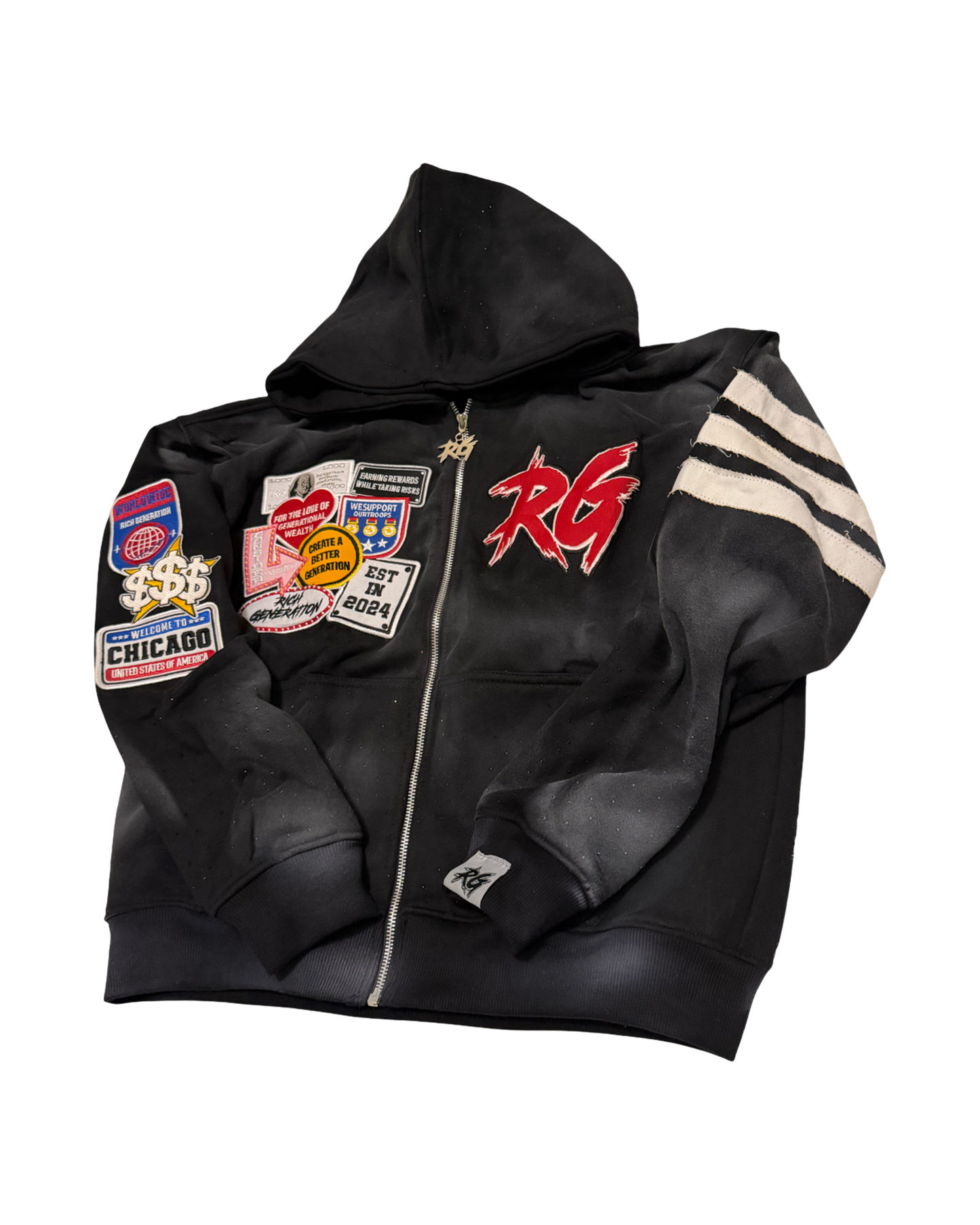 RGX Black and Red Zipup