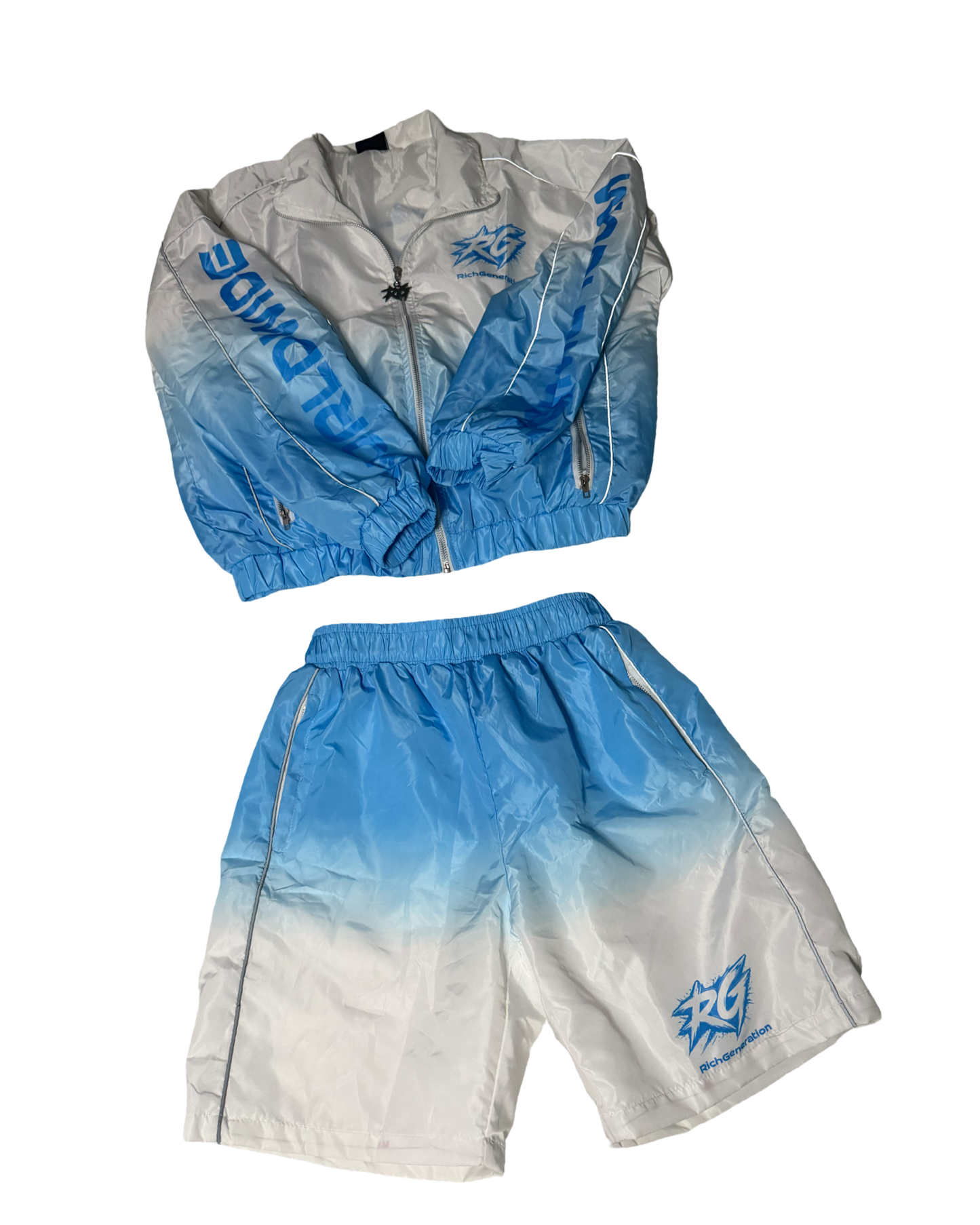 R1 Windbreaker Women’s White/Blue Set