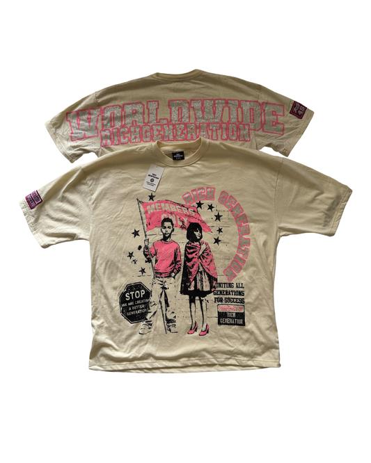 Beige & Pink Unity Tee