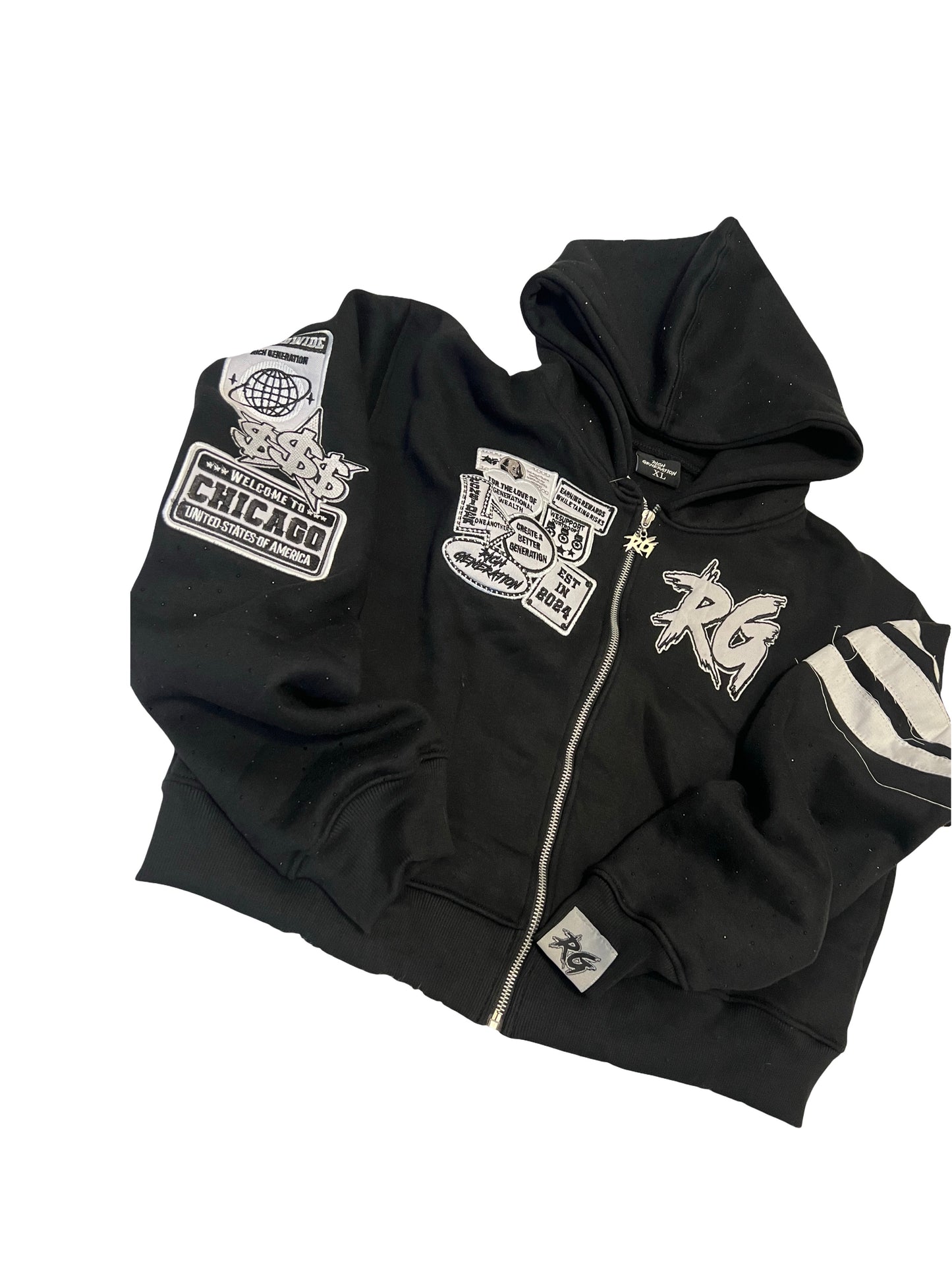 RGX Black & White Zipup