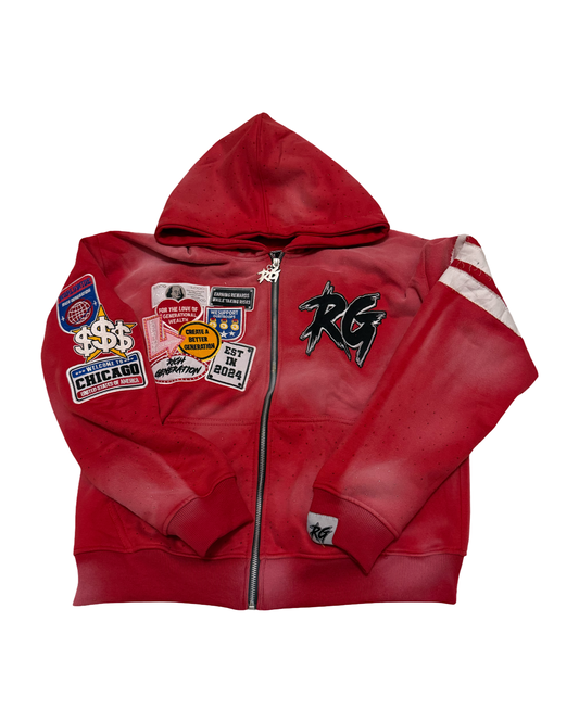 RGX Red Zipup