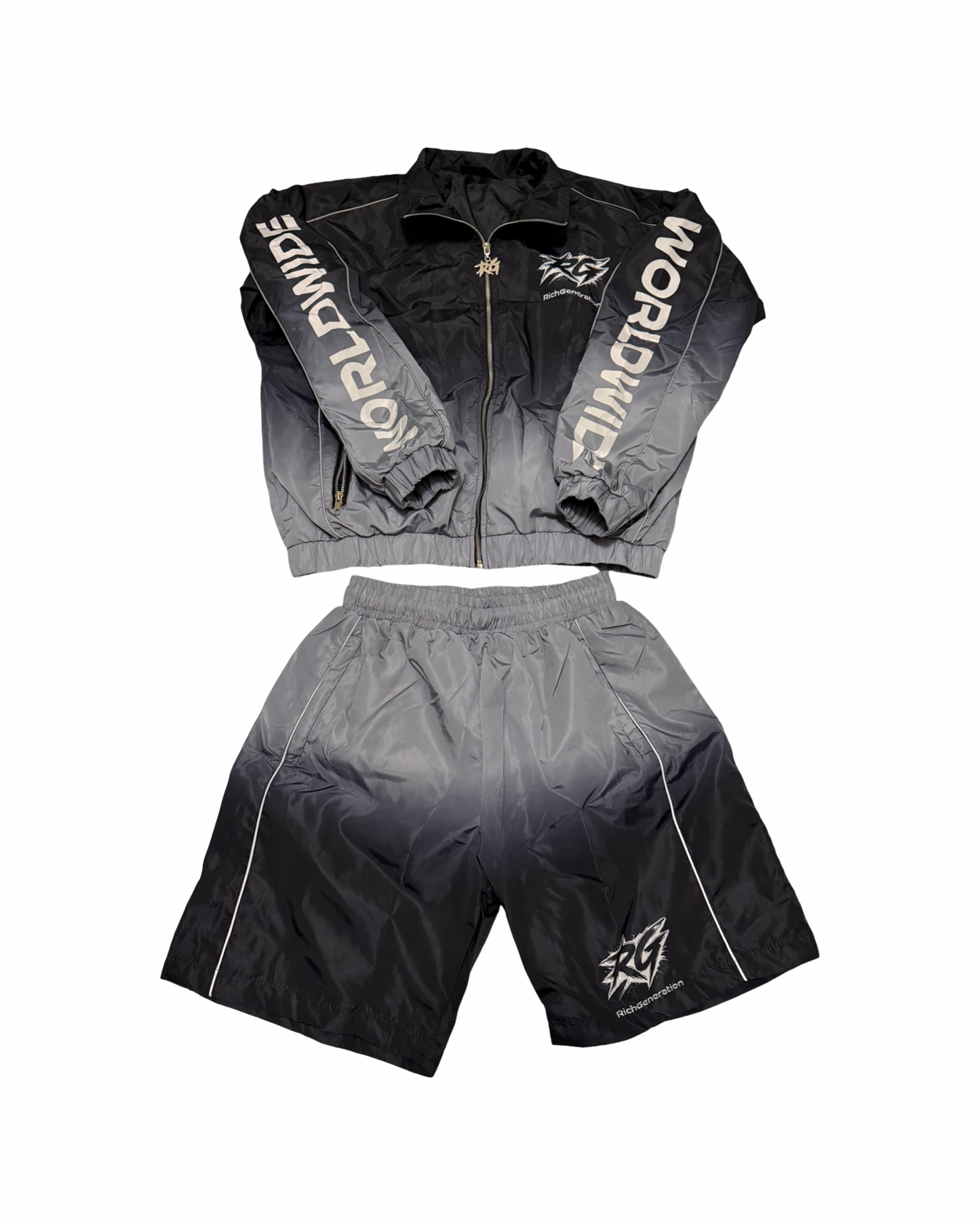 R1 Windbreaker Men Black/Grey Sets