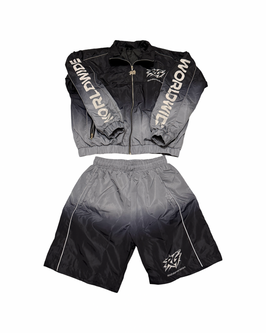 R1 Windbreaker Women’s Black/ Grey Set