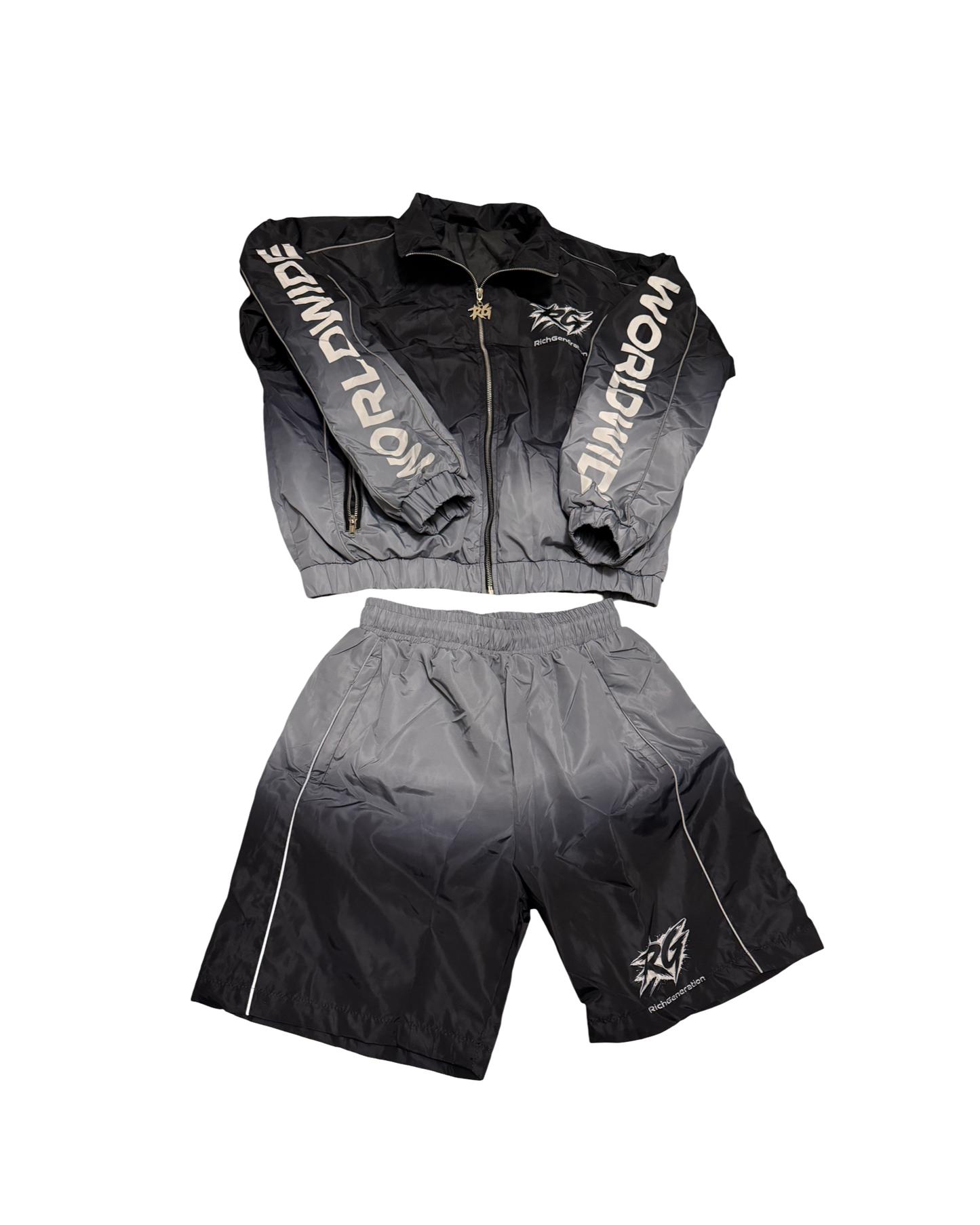R1 Windbreaker Men Black/Grey Sets